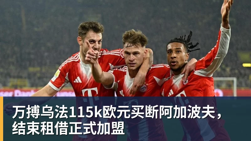 万搏乌法115k欧元买断阿加波夫，结束租借正式加盟