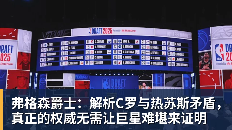 弗格森爵士：解析C罗与热苏斯矛盾，真正的权威无需让巨星难堪来证明